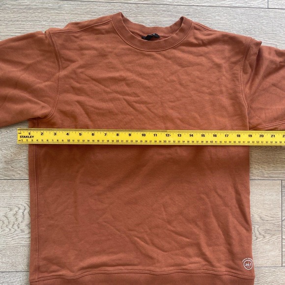 Allbirds Sweatshirt Pullover Orange Large Long Sleeve Crew Neck - Picture 4 of 8